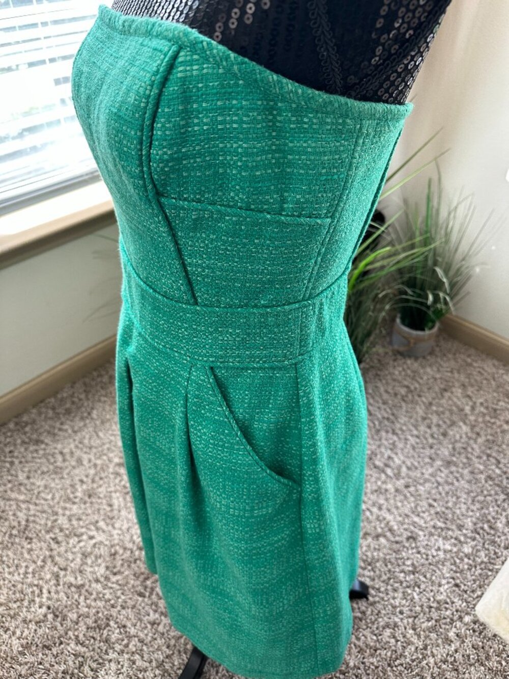 GREEN CASUAL DRESS - Picture 3 of 3